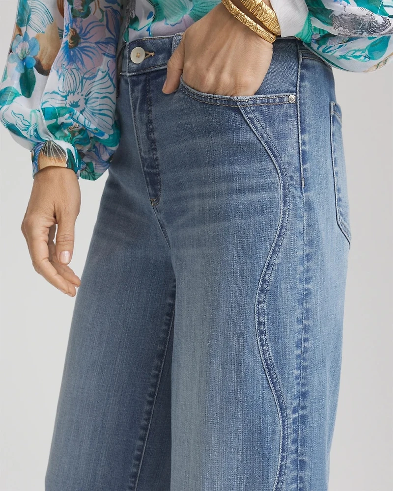 So Slimming® Wide Cropped Jeans