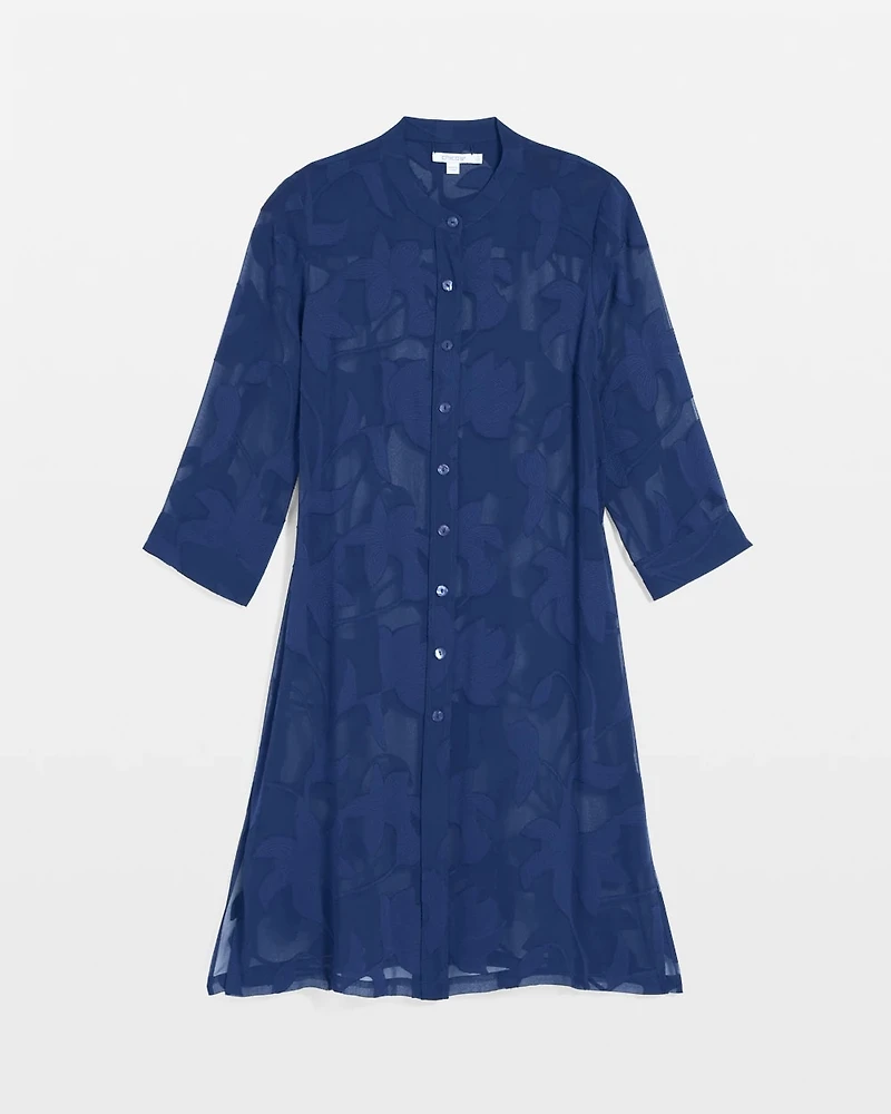 Travelers™ Collection Sheer Jacquard Topper