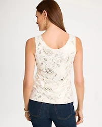 Paisley Foil Microfiber Tank