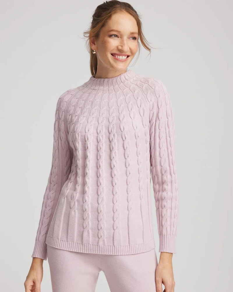 Zenergy® Luxe Cable Sweater