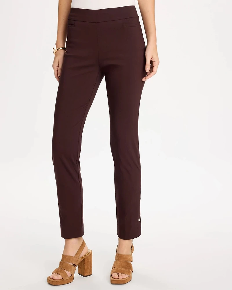 Brigitte™ Slim Button Hem Pants