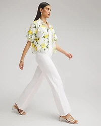 Petite High Rise Wide Leg Jeans