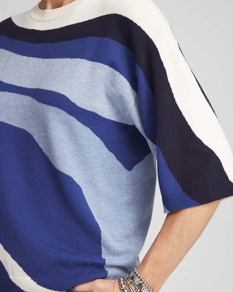 Colorblock Easy Pullover Sweater