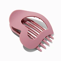 Mauve Heart Yoga Hair Claw 