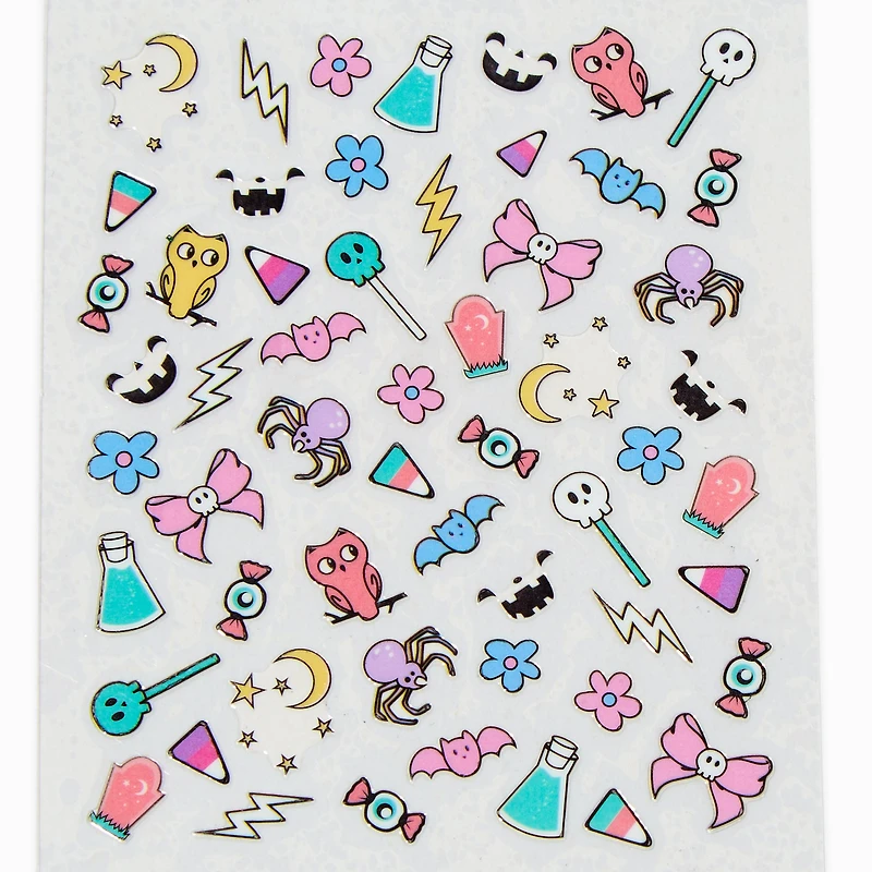 Halloween Bat Nail Polish & Sticker Set