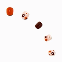 Claire's Club Fall Floral Press On Vegan Faux Nail Set - 10 Pack