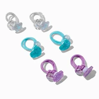 Claire's Jewel Tone Mixed Hair Ties - 6 Pack