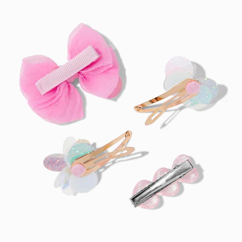 Claire's Club Paillette Mixed Hair Clips Set