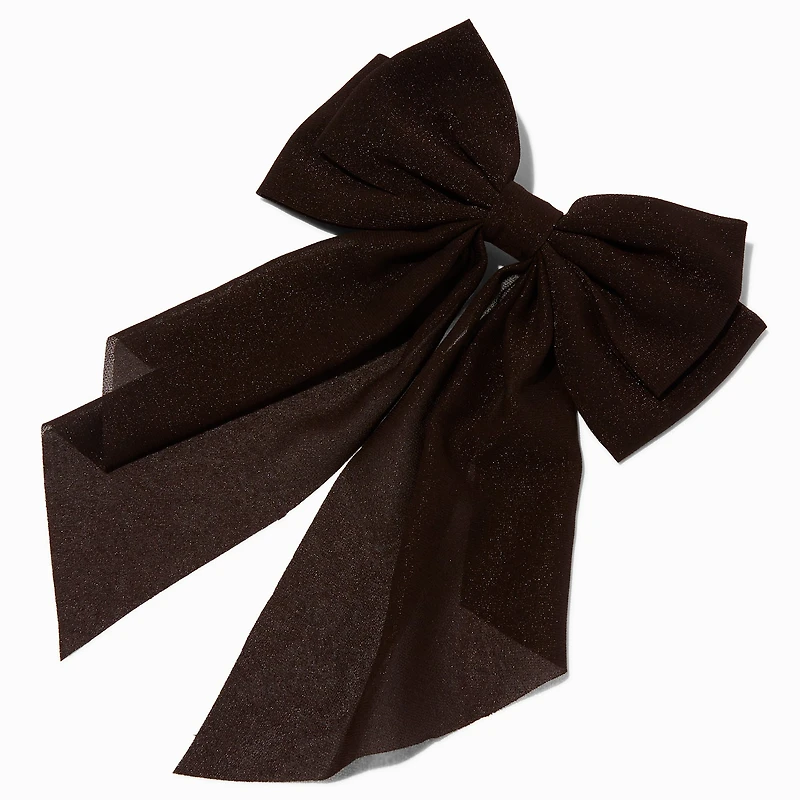 Dark Brown Hair Bow Clip