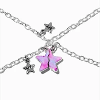 Best Friends Silver-tone Split Star Charm Bracelets - 2 Pack