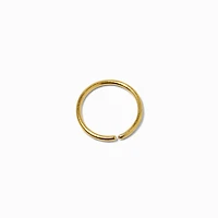 20G Gold-tone Stainless Steel Mixed Nose Hoops - 3 Pack