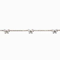 Crystal Bow Cubic Zirconia Gold-tone Choker Necklace