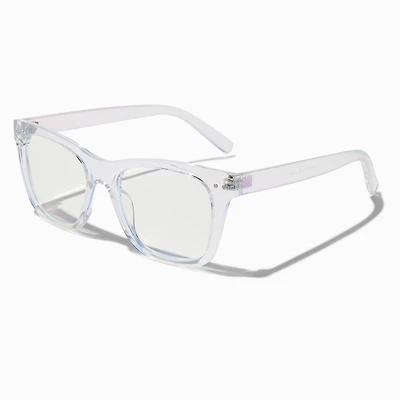 Holographic Retro Clear Lens Frames