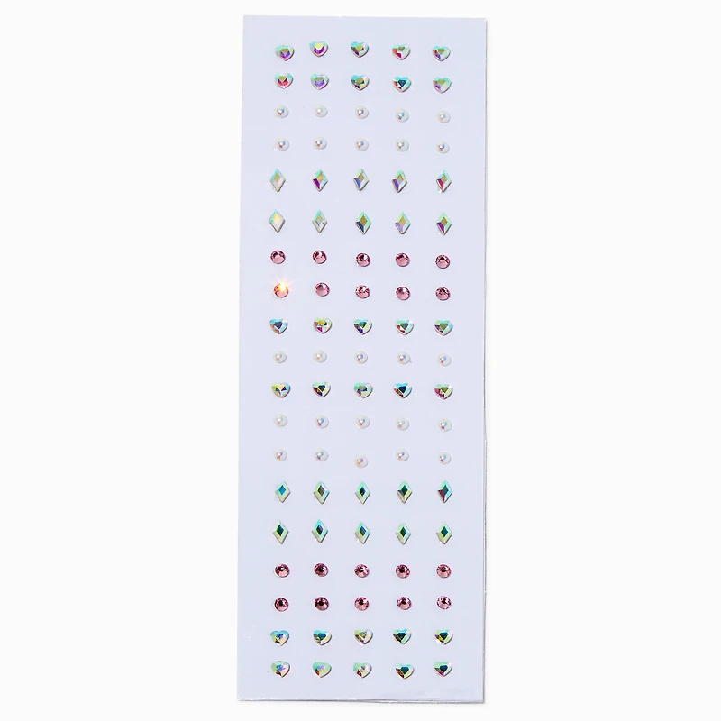 Iridescent Shapes Body Gems - 100 Pack