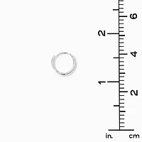 C LUXE by Claire's Sterling Silver 10mm Clicker Hoop Earrings