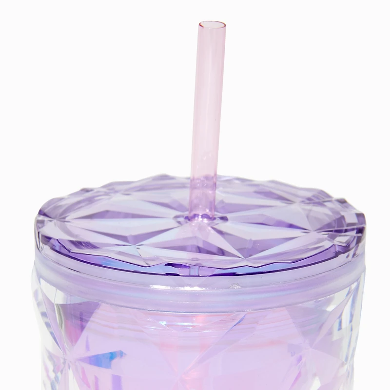 Pink Ombré Faceted Tumbler
