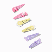 Claire's Club Rainbow, Butterfly, Daisy Snap Hair Clips - 6 Pack