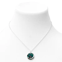 Cats on the Moon Mood Pendant Necklace