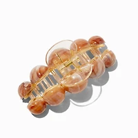 Marbleized Brown Medium Hair Claw