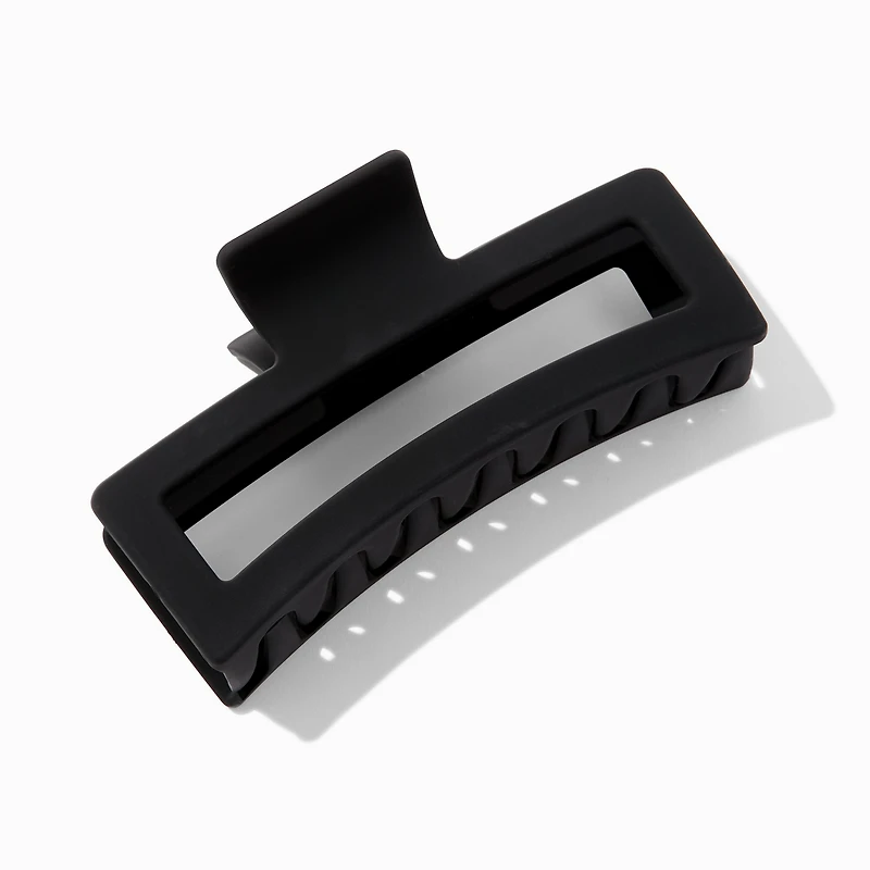 Black Extra Large Rectangular Hair Claw