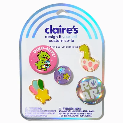 DIY Dinosaur Pin Set - 5 Pack