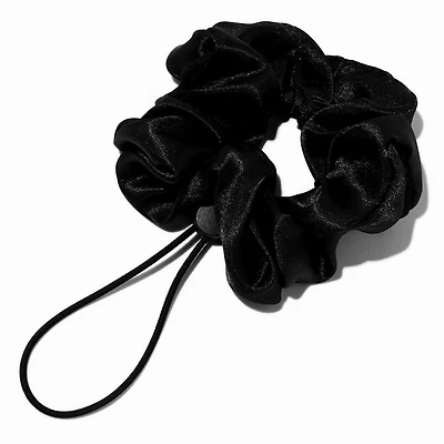 No Bad Hair Day by Claire's Black Adjustable Scrunchie