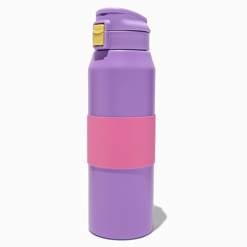 Pink & Purple Colorblock Stainless Steel Water Bottle