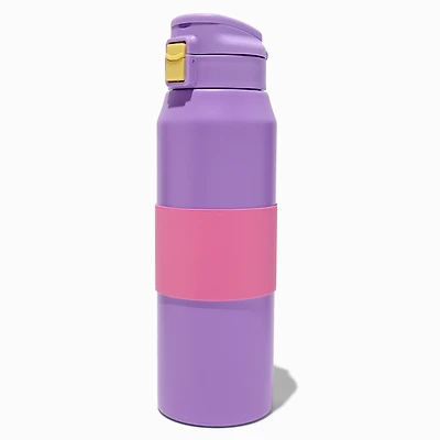 Pink & Purple Colorblock Stainless Steel Water Bottle