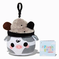 #Plush Goals by Cuddle Barn® 3'' Black Sesame Mooshake Plush Bag Clip