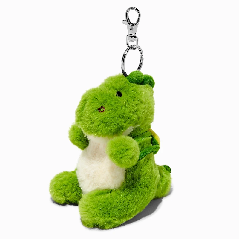 Green Dinosaur Plush Keychain