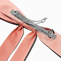 Blush Pink Extra Long Hair Bow Clip