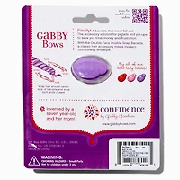 Confidence™ by Gabby Goodwin Gabby Bows Purple Little Lady Double-Faced Double Snap Hair Clips - 10 Pack