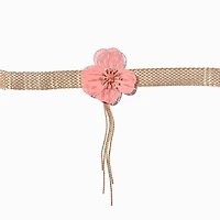 Coral Flower Fringe Choker Necklace