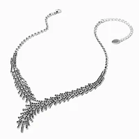 Rhinestone Vine Y-Neck Statement Necklace