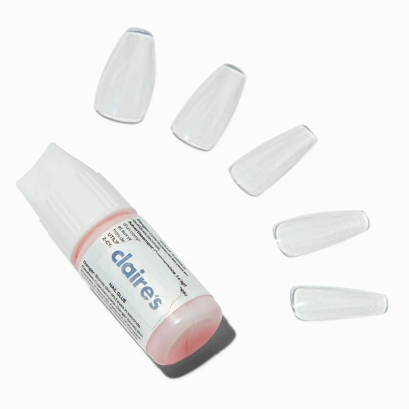 Blank Squareletto Vegan Faux Nail Set