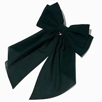 Dark Green Hair Bow Clip