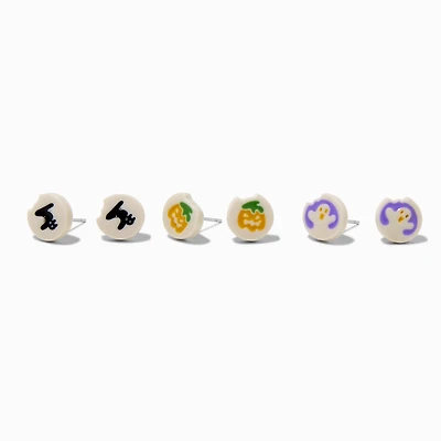 Halloween Sugar Cookie Stud Earrings - 3 Pack