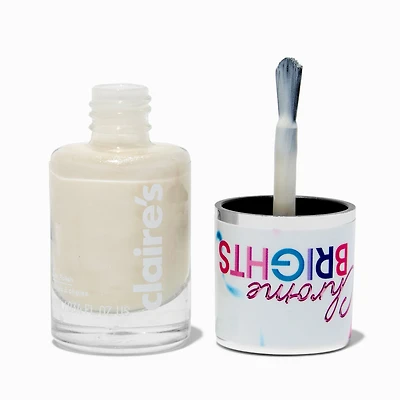 Chrome Brights Single Nail Polish - White