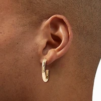 Gold Graduated Hoop Earrings - 3 Pack