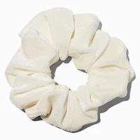 White Velvet Hair Scrunchie