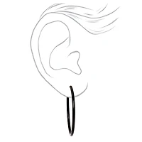 Mixed Metal 40mm Clip-On Hoop Earrings - 3 Pack
