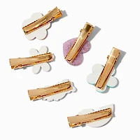 Claire's Club Rainbow Happy Hair Clips - 6 Pack