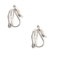 White Daisy Clip-On Earrings