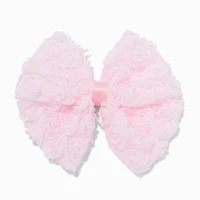 Claire's Club Pink Rose Hair Bow Clip