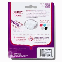 Confidence™ by Gabby Goodwin Gabby Bows White Sweet Pea Double-Faced Double Snap Hair Clips - 10 Pack