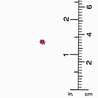 Fuchsia Cubic Zirconia 4mm Round Stud Earrings