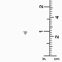 C LUXE by Claire's 18k Gold Plated Cubic Zirconia Triangle Stud Earrings