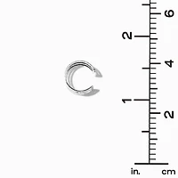 Silver-tone Geometric Ear Cuffs - 6 Pack