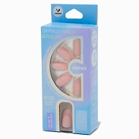 Baby Pink Short Almond Vegan Faux Nail Set - 24 Pack
