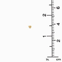 C LUXE by Claire's Gold-tone Titanium Micro Heart Flat Back Stud Earrings